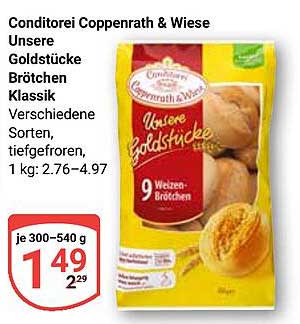Conditorei Coppenrath & Wiese Unsere Goldstücke Brötchen Klassik