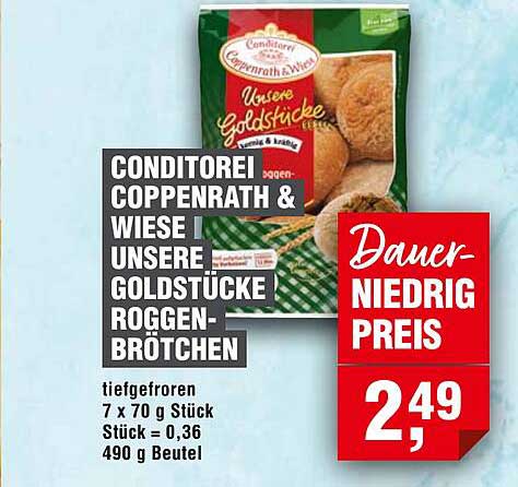 CONDITOREI COPPENRATH & WIESE UNSERE GOLDSTÜCKE ROGGEN-BRÖTCHEN