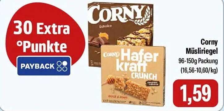 Corny Müsliriegel - Schoko & Haferkraft Crunch