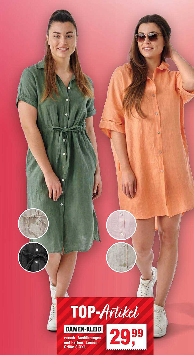 Damen-Kleid in verschiedenen Ausführungen und Farben
