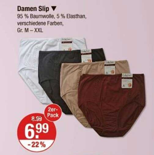Damen Slip 2er-Pack