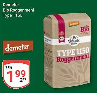 Demeter Bio Roggenmehl Type 1150