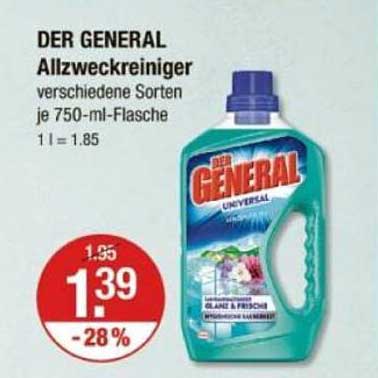 DER GENERAL Allzweckreiniger 750 ml - Verschiedene Sorten