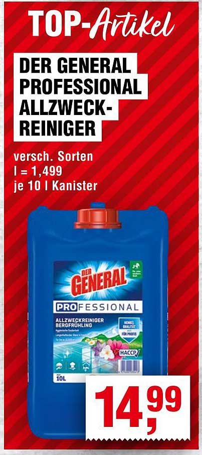 DER GENERAL PROFESSIONAL ALLZWECK-REINIGER