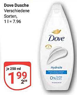 Dove Dusche verschiedene Sorten 250 ml