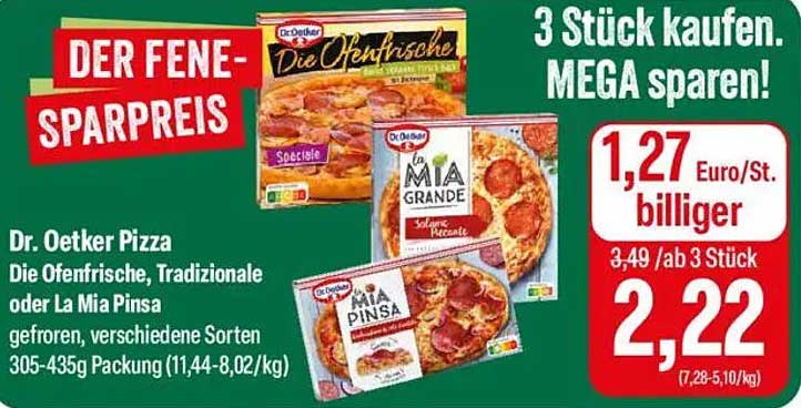 Dr. Oetker Pizza - Die Ofenfrische, Traditionale oder La Mia Pinsa