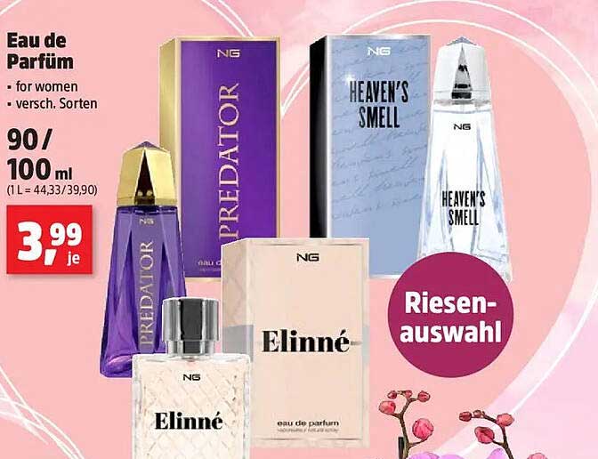 Eau de Parfum für Damen – verschiedene Sorten
