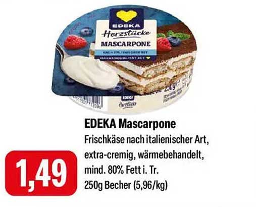 EDEKA Mascarpone 250g Becher