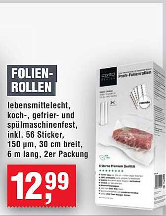 FOLIEN-ROLLEN 150 µm, 30 cm breit, 6 m lang, 2er Packung