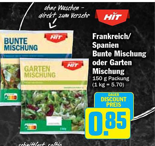 Frankreich/Spanien Bunte Mischung oder Garten Mischung 150 g Packung