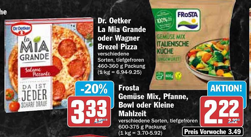 Frosta Gemüse Mix, Pfanne, Bowl oder Kleine Mahlzeit
