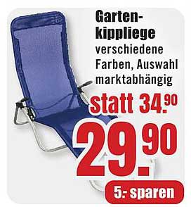 Gartenkippliege - verschiedene Farben, Auswahl marktabhängig