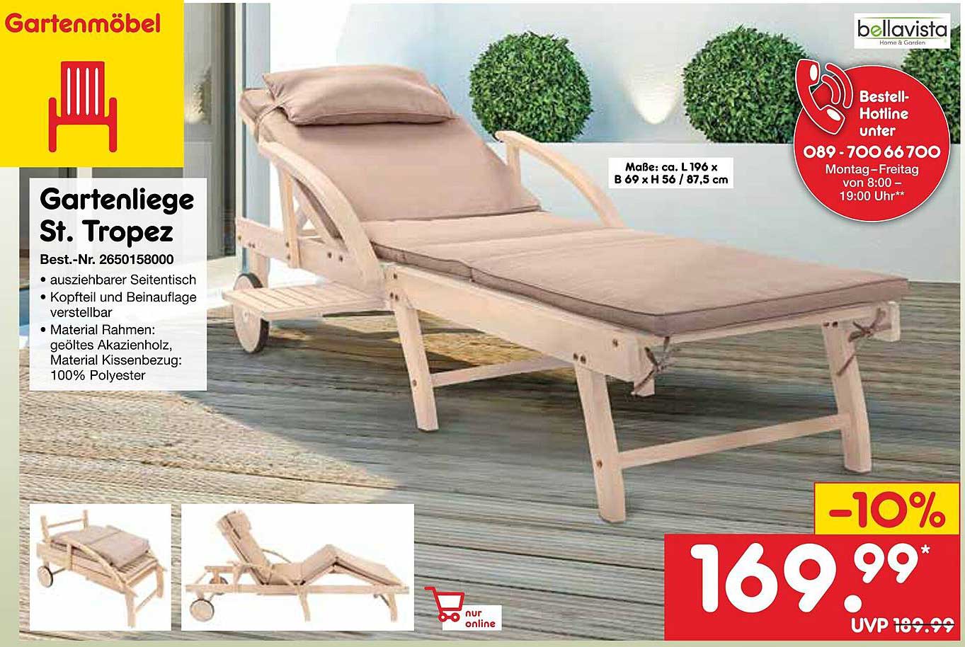 Gartenliege St. Tropez