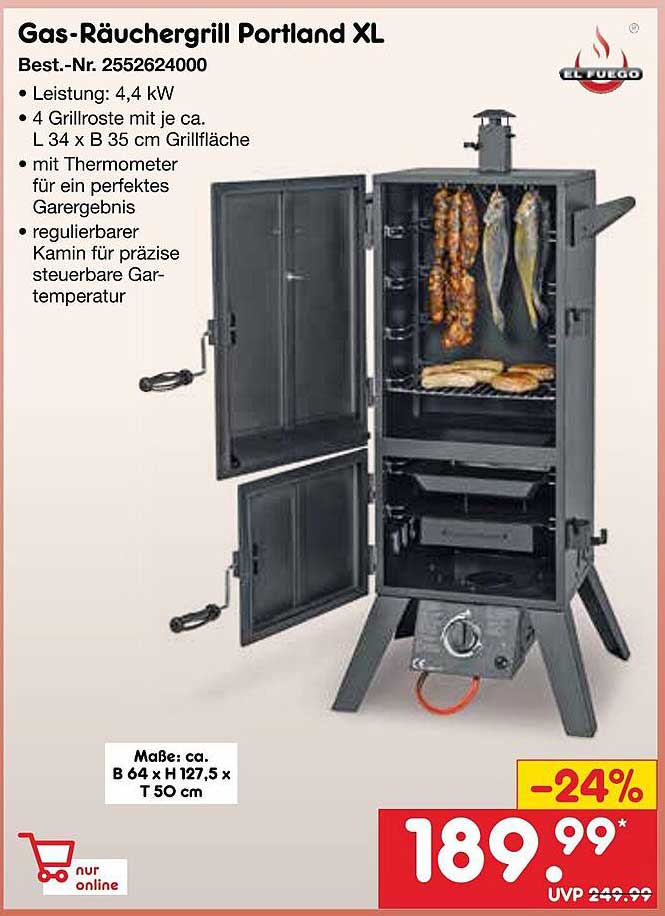 Gas-Räuchergrill Portland XL