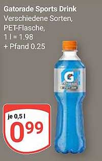 Gatorade Sports Drink - Verschiedene Sorten, 0,5 l
