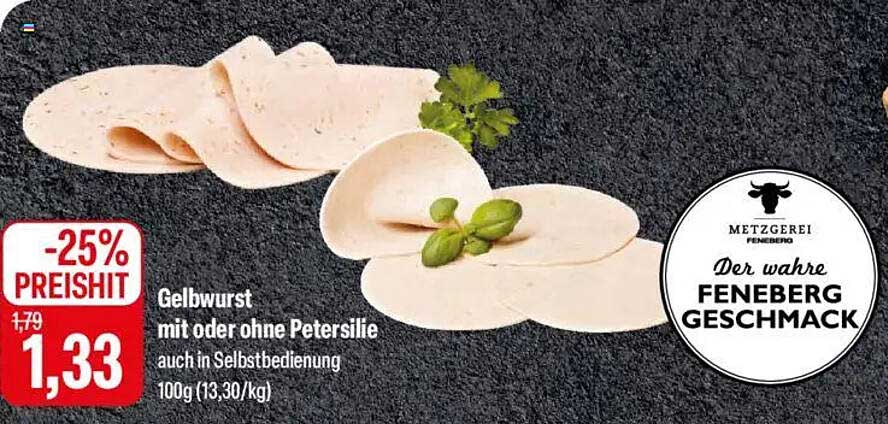 Gelbwurst mit oder ohne Petersilie