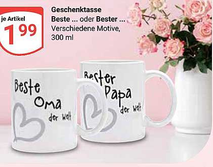 Geschenktasse Beste ... oder Beste ... Verschiedene Motive, 300 ml