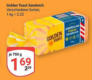 Golden Toast Sandwich - Verschiedene Sorten