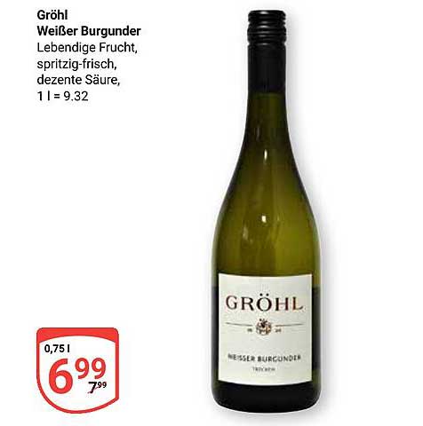 Gröhl Weißer Burgunder 0,75 l