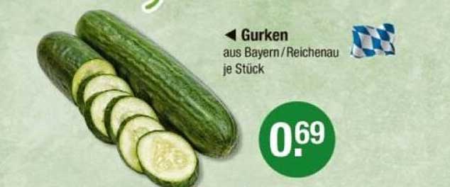 Gurken aus Bayern/Reichenau - je Stück
