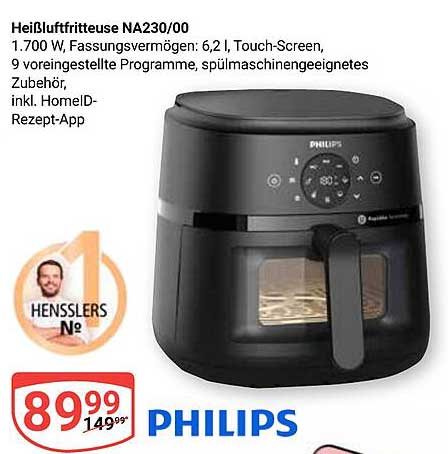 Heißluftfritteuse NA230/00 von Philips