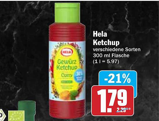 Hela Ketchup verschiedene Sorten 300 ml Flasche