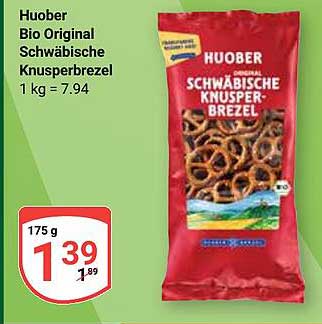Huober Bio Original Schwäbische Knusperbrezel 175 g