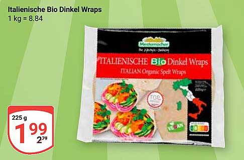 Italienische Bio Dinkel Wraps
