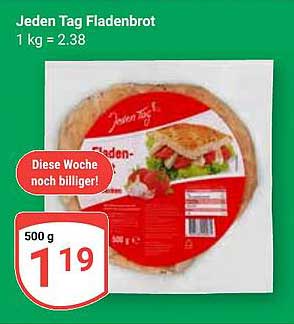 Jeden Tag Fladenbrot 500 g