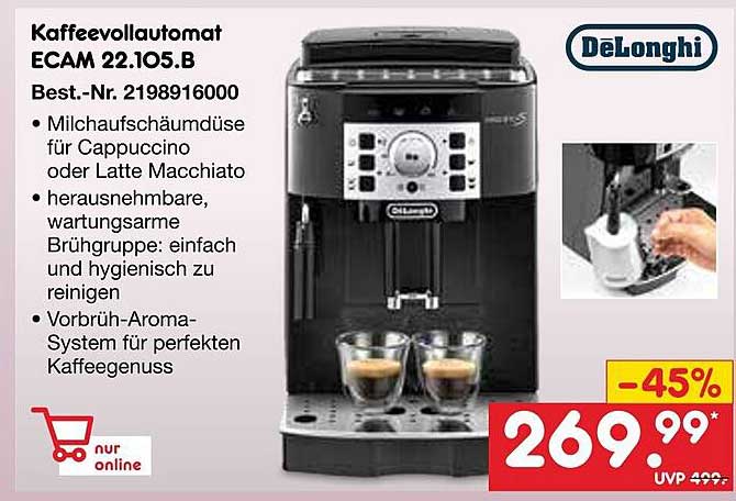 Kaffeevervollautomat ECAM 22.105.B von DeLonghi