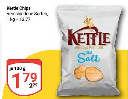 Kettle Chips - Verschiedene Sorten, 130 g