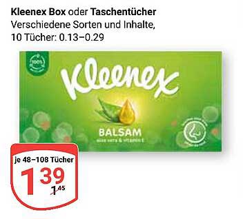Kleenex Box oder Taschentücher - Verschiedene Sorten und Inhalte