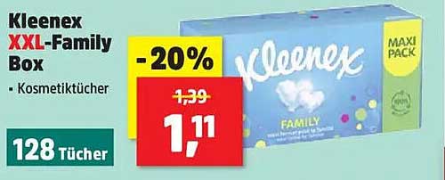Kleenex XXL-Family Box - Kosmetiktücher