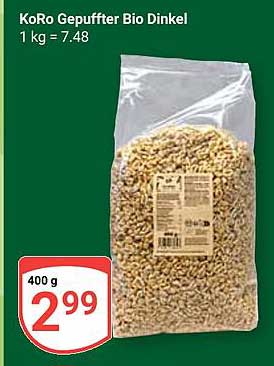 KoRo Gepuffter Bio Dinkel
