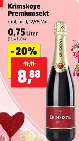 Krimskoye Premiumsekt - rot, mild, 12,5% Vol.
