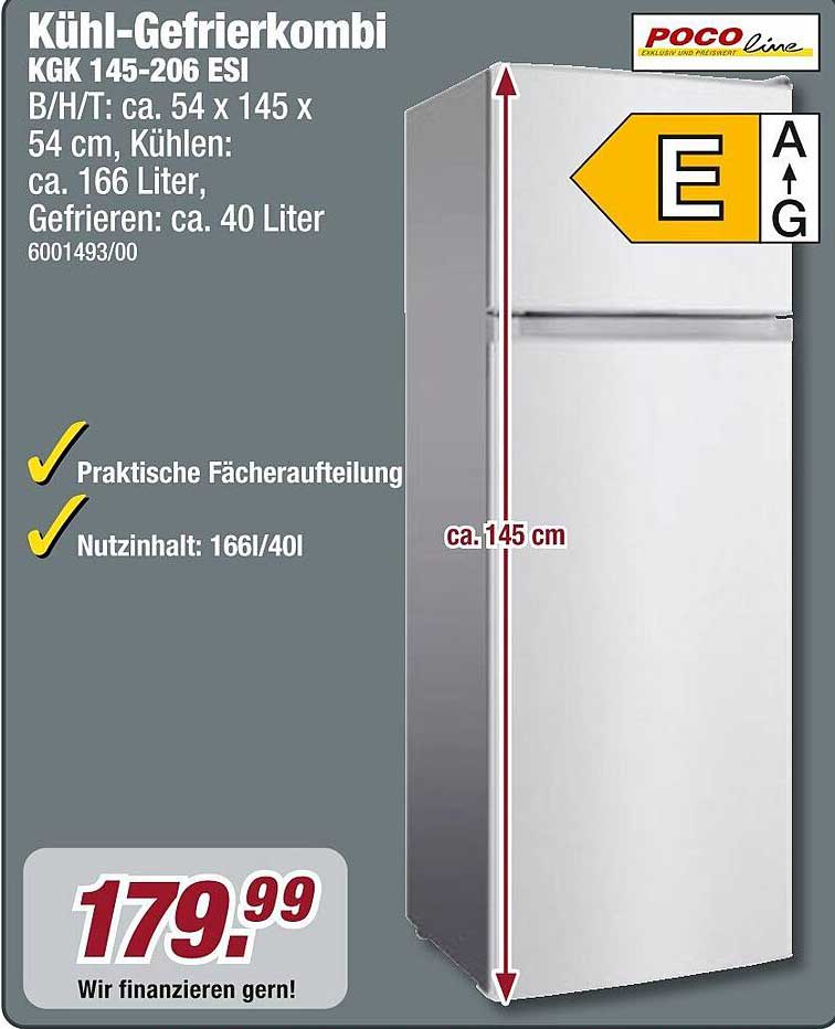 Kühl-Gefrierkombination KGK 145-206 ESI