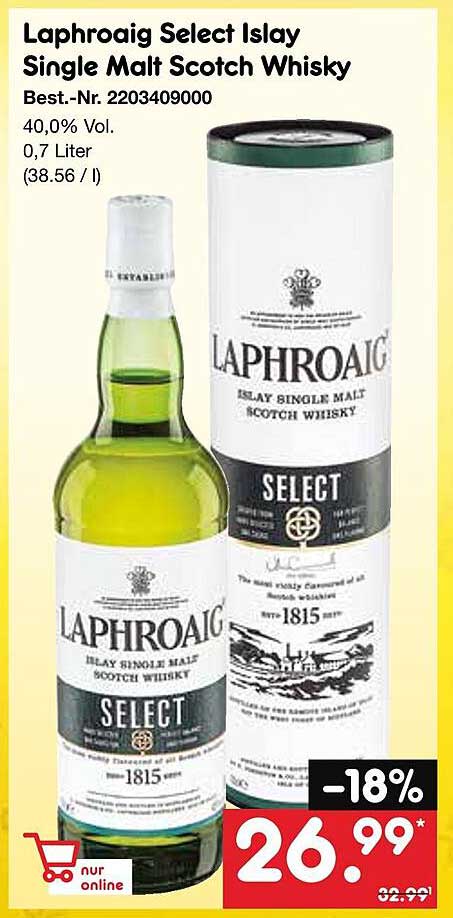 Laphroaig Select Islay Single Malt Scotch Whisky