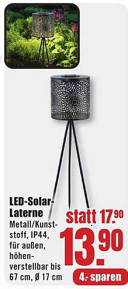LED-Solar-Laterne