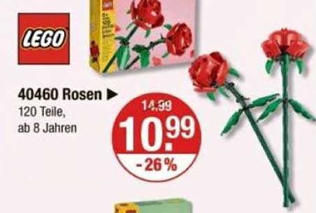 LEGO 40460 Rosen - Kreatives Bastelset für Jung und Alt