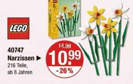 LEGO 40747 Narzissen - 216 Teile, ab 8 Jahren
