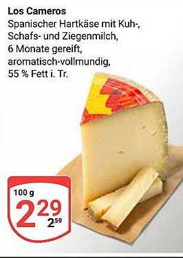 Los Cameros - Spanischer Hartkäse mit Kuh-, Schafs- und Ziegenmilch