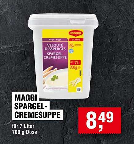 MAGGI SPARGEL-CREMESUPPE für 7 Liter 700 g Dose