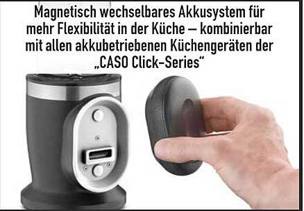 Magnetisch wechselbares Akkusystem für mehr Flexibilität in der Küche