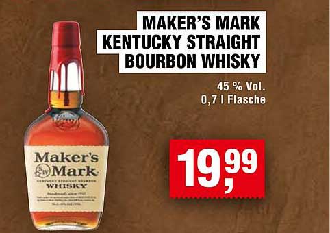 MAKER'S MARK KENTUCKY STRAIGHT BOURBON WHISKY