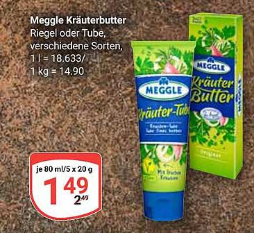 Meggle Kräuterbutter Riegel oder Tube, verschiedene Sorten
