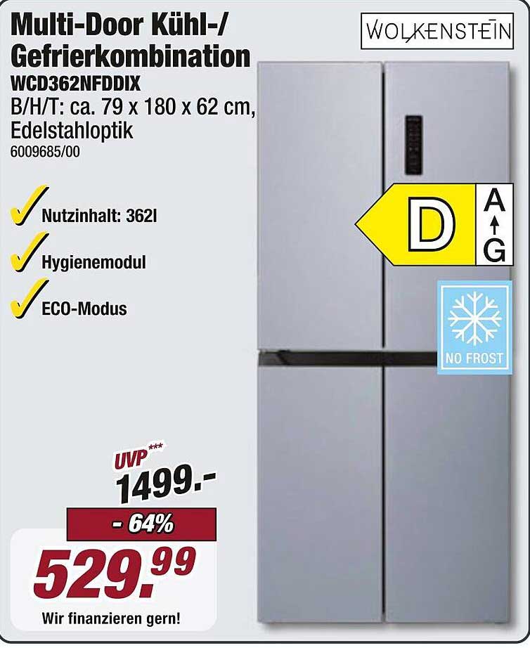 Multi-Door Kühl-/Gefrierkombination WCD362NFDIX
