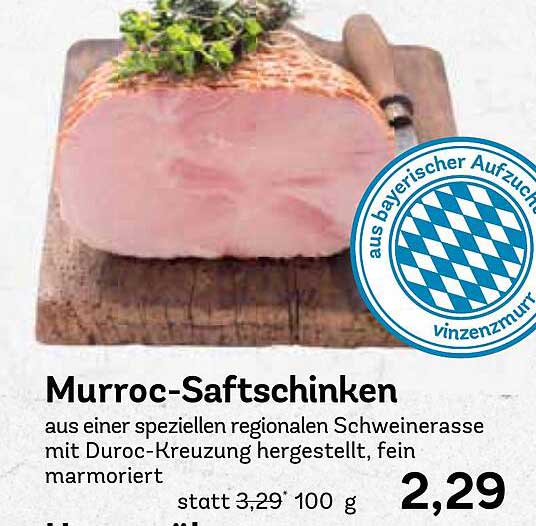 Murroc-Saftschninken aus einer speziellen regionalen Schweinerasse