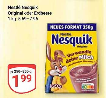 Nestlé Nesquik Original oder Erdbeere