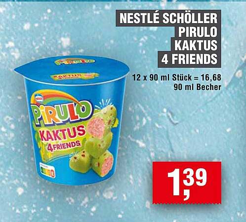 NESTLÉ SCHÖLLER PIRULO KAKTUS 4 FRIENDS
