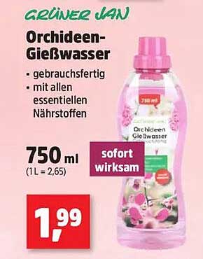 Orchideen-Gießwasser 750 ml - Sofort wirksam